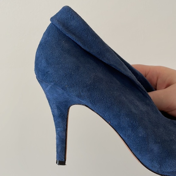 Dolce Vita Blue Suede Heels - Picture 5 of 5